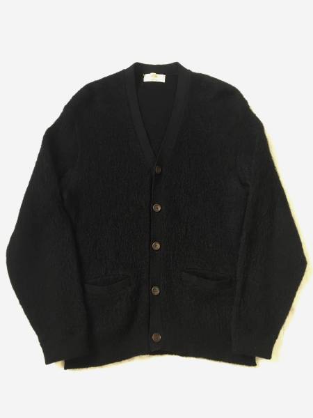 【Vintage】60s モヘアカーディガン ブラック カーディガン ヴィンテージ モヘアニット 黒 ビンテージ 60 s MOHARA