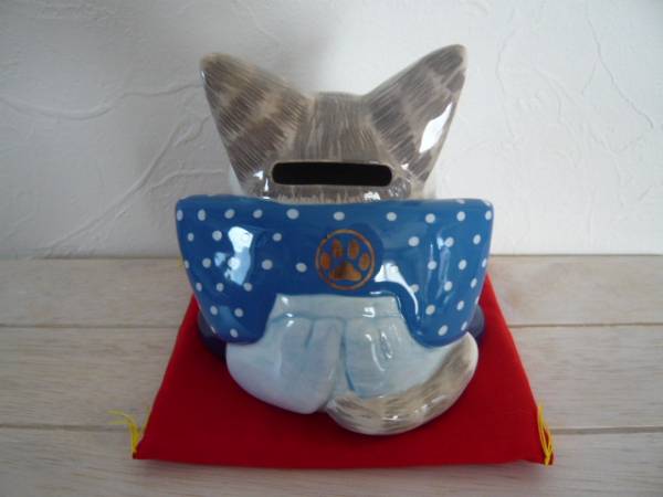 わちふぃーるど ダヤン 貯金箱 猫助貯金箱 陶器製
