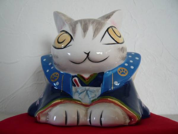 わちふぃーるど ダヤン 貯金箱 猫助貯金箱 陶器製