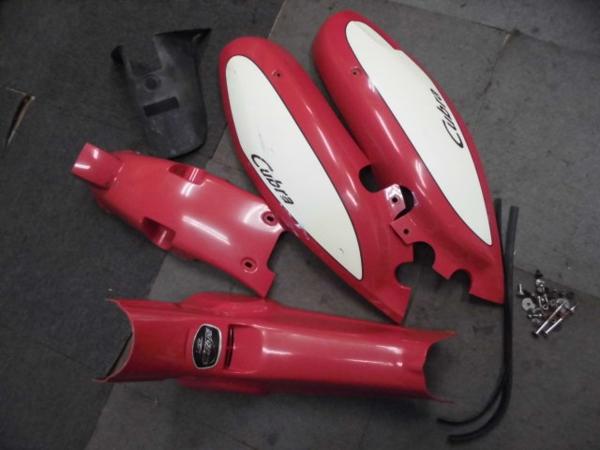 中古　ホンダ　リトルカブラ　サイドカバー　レッグカバー　L855