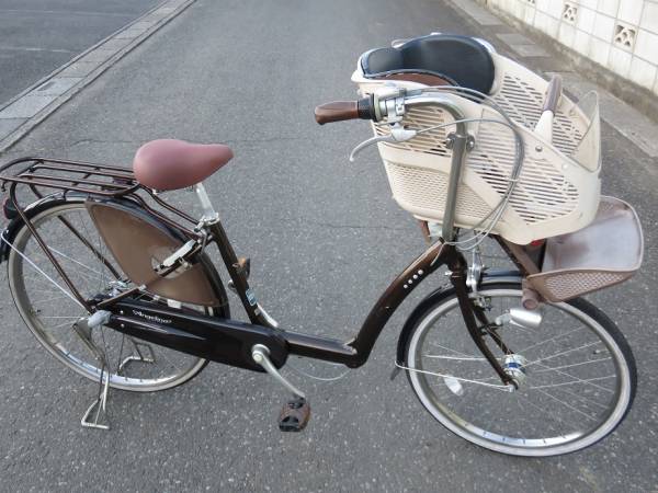 子供乗せママチャリー自転車 BRIDGESTONE Angelino 26インチ 3ギア