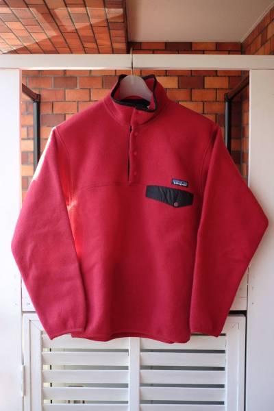 patagonia シンチラスナップT 赤 Sサイズ