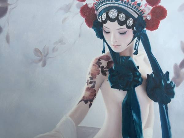 即決【写実油絵】人物画 絵画 特売品 魅惑裸婦 【１点もの】30