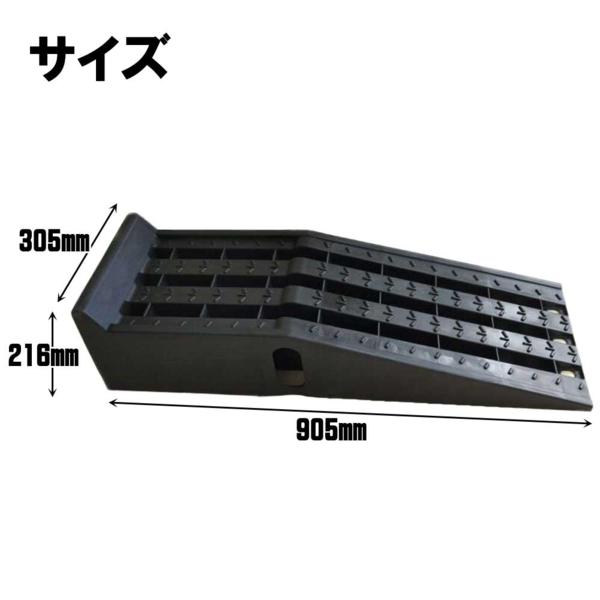 タイヤスロープ　ジャッキサポート　カースロープ　2個セット 最大積載10Ｔ