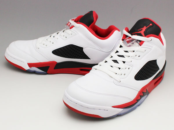 15年製 NIKE AIR JORDAN5 RETRO LOW FIRE RED us9 27cm 819171-101