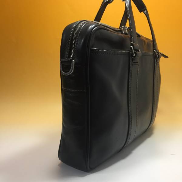 【美品】COACH コーチ　ブリーフケース ビジネスバッグ　黒　レザー COACH - コーチ／COACH バッグ ブリーフケース ビジネスバッグ 鞄