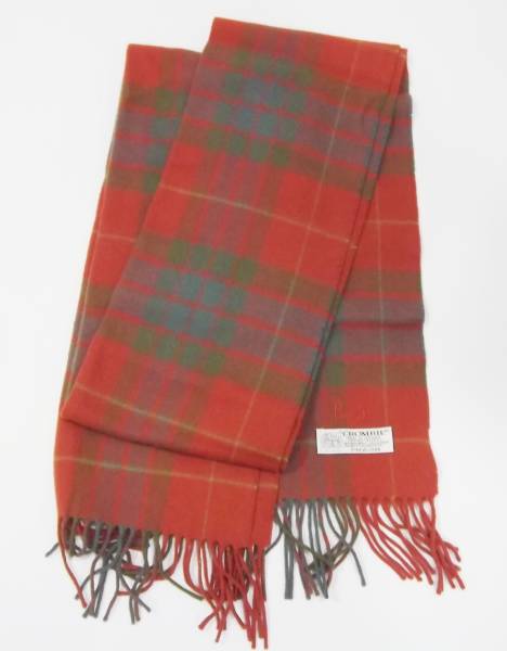 ★極美品.パパスPapasウール.カシミア混.チェック柄.マフラー★