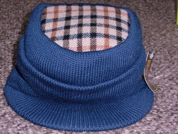 ダックスのウール100%の帽子フリーサイズ(タグ付き・未使用)