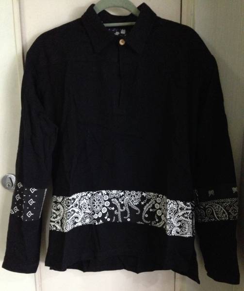 VISVIM ICT KERCHIEF BORDER TUNIC Bandannaシャツ