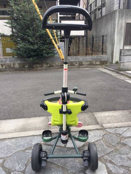 PUKY社 プッキー社 ドイツ製三輪車 押し棒・かごつき