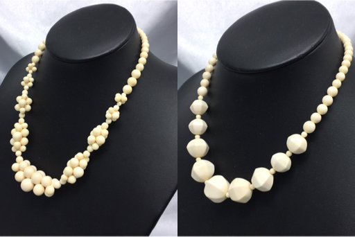 象牙 玉型 ネックレス 計4点セット