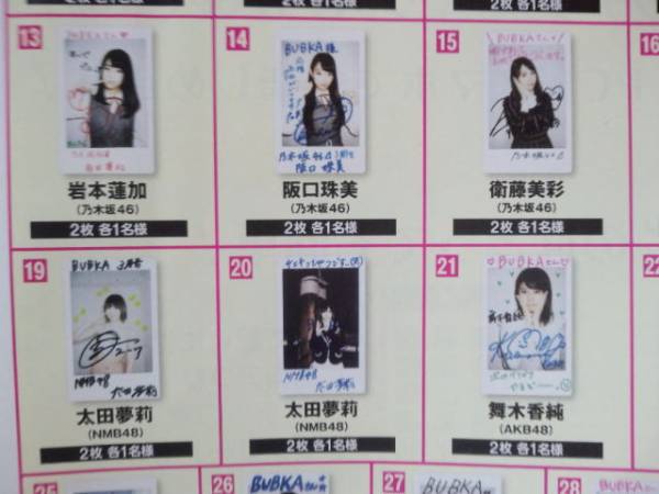 乃木坂46 応募券 生駒里奈 直筆サイン（乃木坂46さん、欅坂46さん 