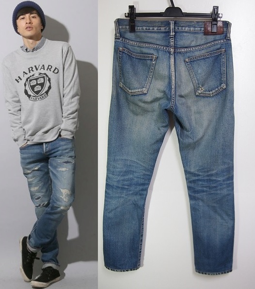 15AW Johnbull Private laboジョンブル ダメージ リペア タイト 