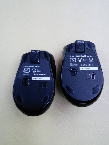 バッファロー BSMBW08 BlueLEDマウス 無線2.4GHz 中古美品 ２個_2