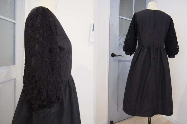 ・・＊ハンドメイド＊・・黒フォーマルワンピース