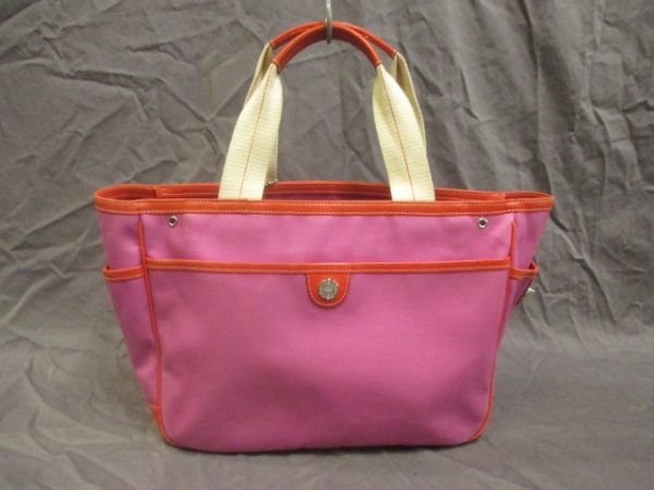 コーチ ハンドバッグ - 6734 ピンク×オレンジ×アイボリー COACHコーチ 
