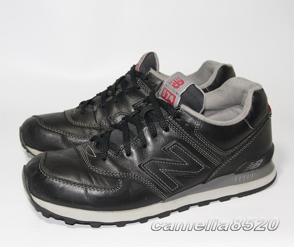 ニューバランス ML574 UKD 28cm US10 ブラックレザー