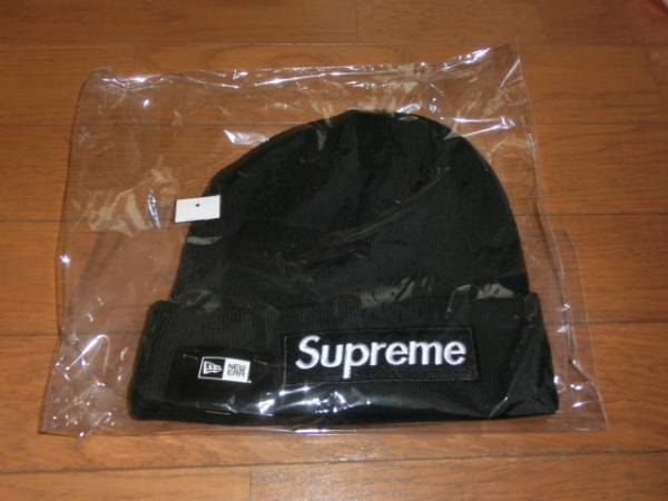 16AW Supreme New Era Box Logo Beanie Black 新品未使用 国内