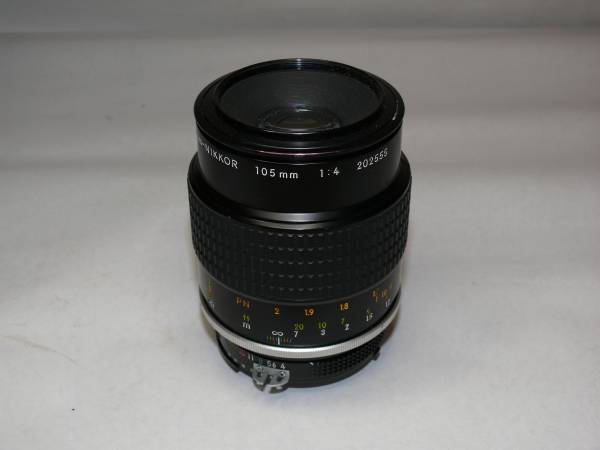 Aiマイクロニッコール Micro-NIKKOR 105mm F4.0 1:4単焦点 Ai-S