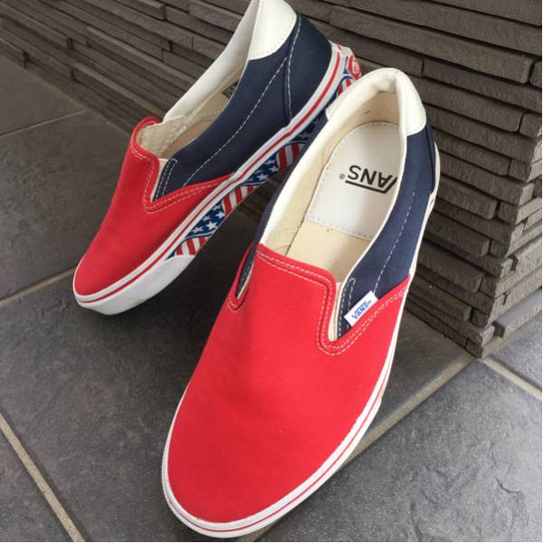 美品VANS スリッポン US9.5JP27.5 スタンダードカリフォルニア ロンハーマン風