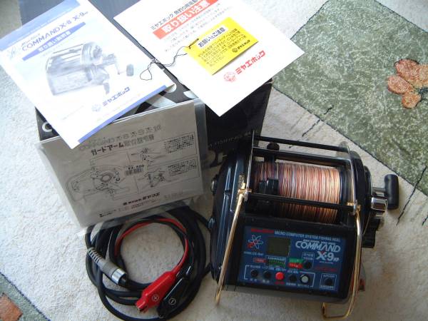 COMMAND X9 HP 動作は問題なし。値下げ！ コマンド 12V COMMAND ミヤエポック Yahoo!オークション 電動リール