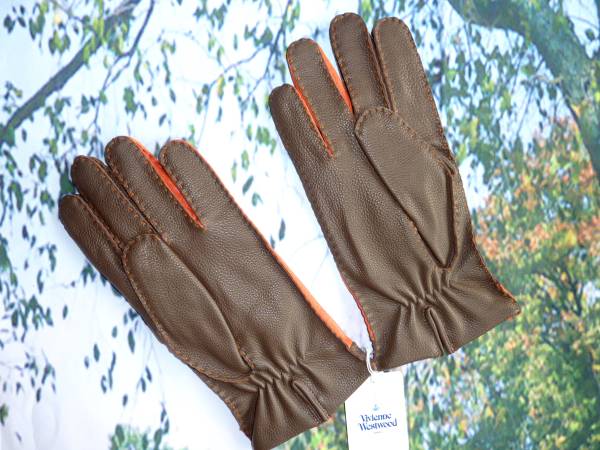 ヴィヴィアンウエストウッド 新品柔らかい 鹿革/羊革/レザー手袋