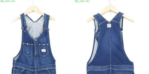 LEE オーバーオール サロペット ロングパンツ デニム 紺 S