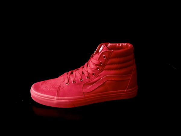 新品☆VANS MONO SK8-HI バンズ モノ RED US10 / 5333a