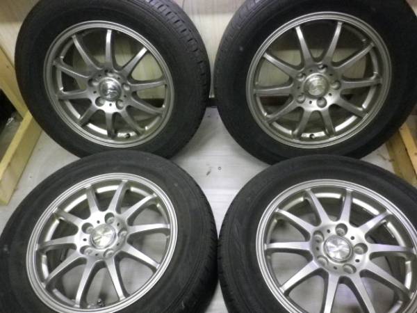 溝多い！エナセーブ 215/60R16 オデッセイ・ヴェゼル・エスティマ・ウインダム・ＭＰＶなど ４本タイヤホイールセット エコタイヤ