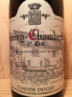 ★☆クロード・デュガ★ジュヴレ・シャンベルタン・1er・クリュ2014★希少品！状態完璧！☆★