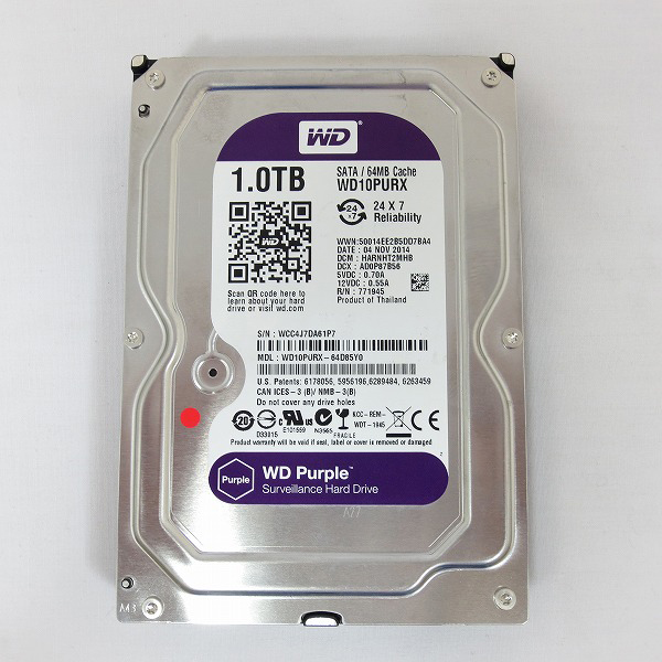 WesternDigital WD10PURX [1TB SATA600] (3.5インチ/1TB/SATA)