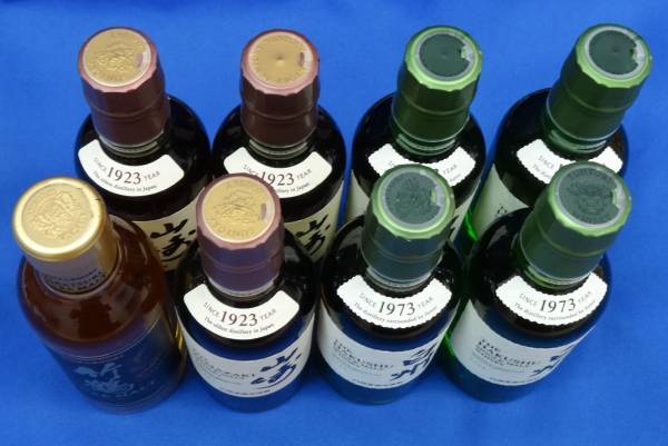 サントリー山崎180ml×3本 白州180ml×4本 ニッカ竹鶴×1
