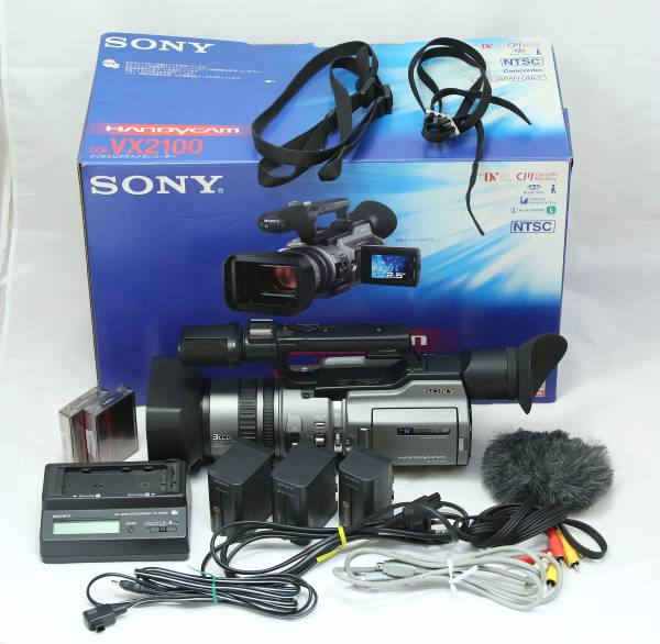 ☆SONY☆ DCR-VX2100 05年製 元箱あり 中古 Sony DCR-VX2100E 