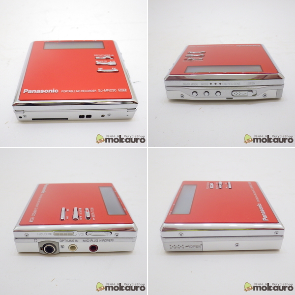 Panasonic SJ-MR230 ポータブルMD レコーダー MDLP Mini Disc 動作確認