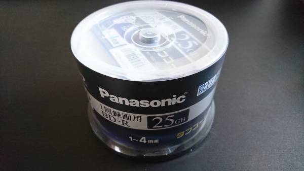 ★新品未使用★稀少な国内製 Panasonic 録画用4倍速ブルーレイディスク 25GB(追記型)スピンドル50枚 LM-BRS25LT50※生産完了品②