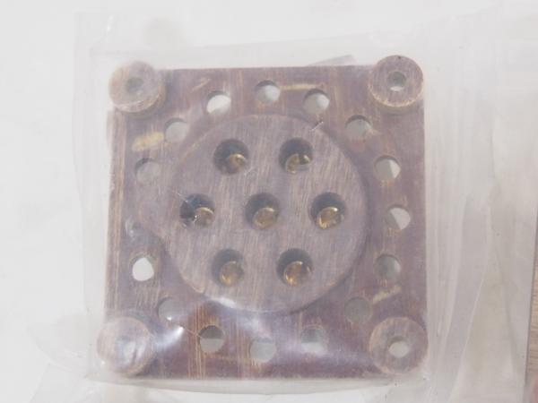 山本音響工芸 コムプライト製 シーメンス7P 真空管ソケット 3個