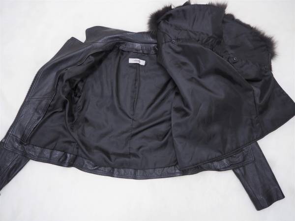 極美品 Andy【イタリアン ラムレザー】ライダースジャケット◇本革（羊 