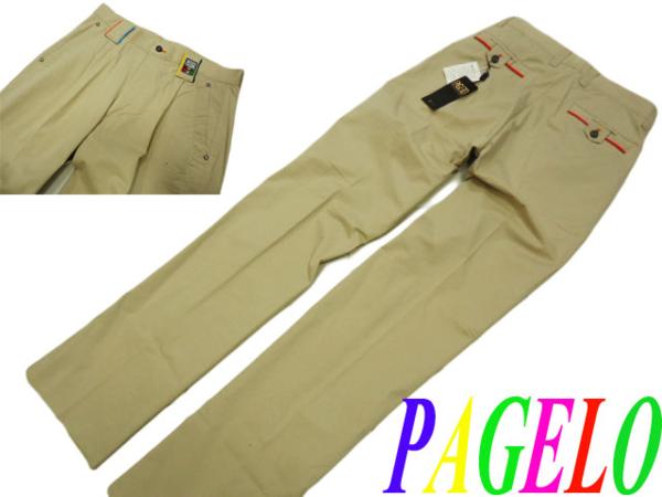 ★新品！定価1.4万★パジェロ ストレッチコットンパンツ 79 ベージュ メンズ PAGELO