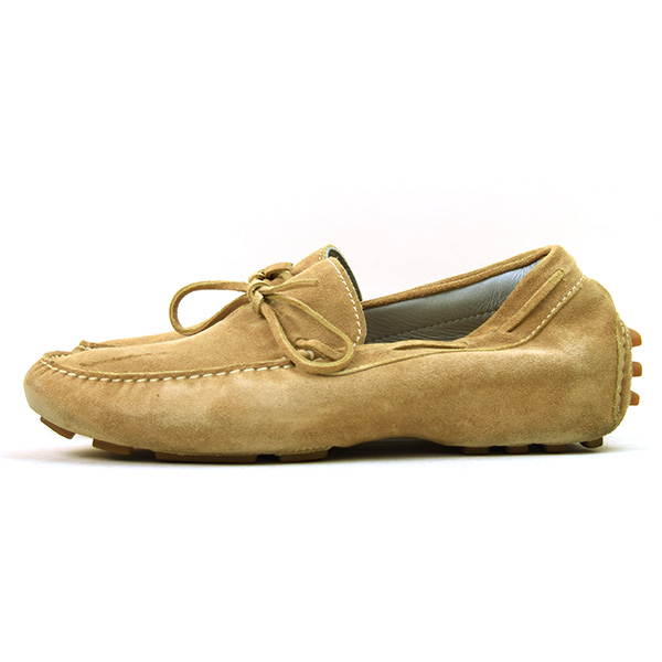 LARDINI ラルディーニ スエードドライビングシューズ ベージュ 5(23.5 