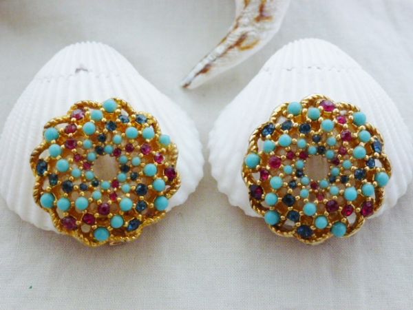 ヴィンテージ☆サラコベントリー♪1965 Song of India イヤリング