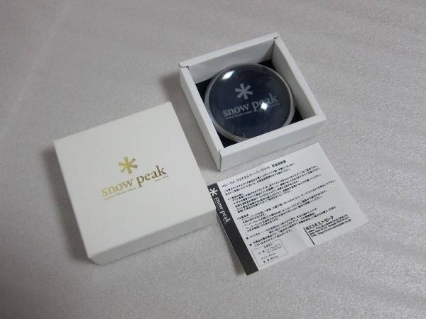 スノーピーク UG-110 クリスタルペーパーウエイト 開封未使用