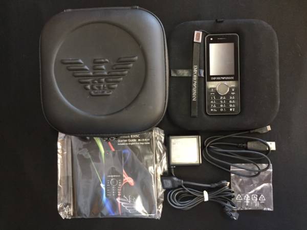 美品】SoftBank 830SC EMPORIO ARMANI モデル ブラック 美品】SoftBank 830SC EMPORIO ARMANI モデル ブラック