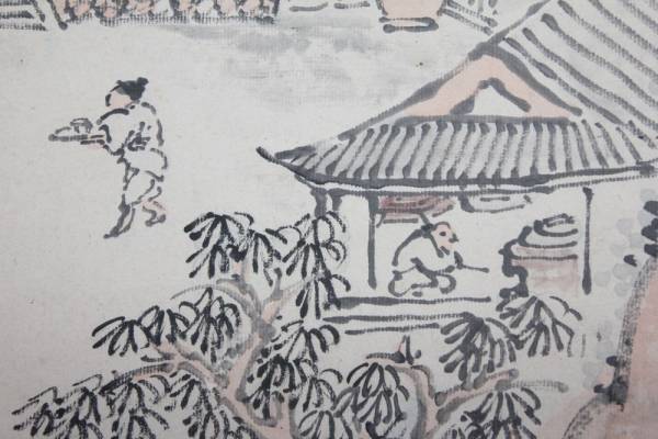 谷文晁 山水図｜古美術・掛け軸の販売・買取・鑑定-松本松栄堂 青緑