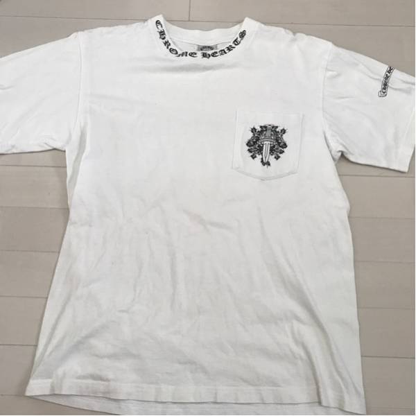 クロムハーツchromehearts コットン ホワイト 白 Tシャツ M CHROME