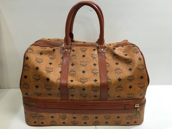 MCM / エムシーエム ロゴ柄 ボストンバッグ ラージサイズ メンズ
