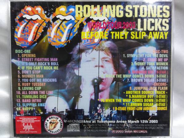 ☆THE ROLLING STONES☆ LICKS TOUR2003 BEFORE THEY SLIP AWAY live