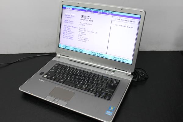 お買い得★NEC VersaPro VK25MD-D　/Core i5 2520M 2.50GHz/メモリ4GB/HDDなし/15.6インチ/訳あり品◆S042509