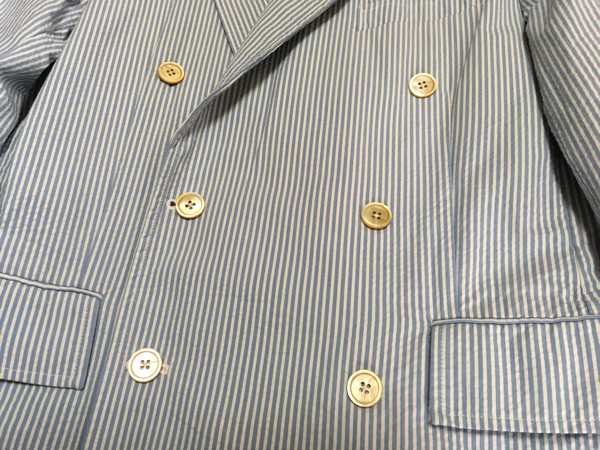 ralph lauren ラルフローレン ダブルジャケット シアサッカー 38R