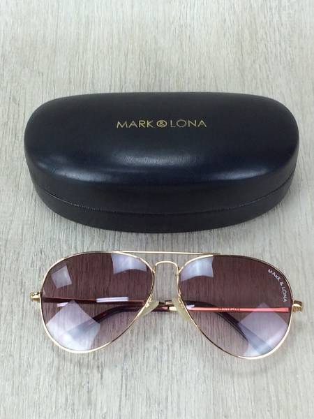 MARK & LONA◇サングラス/GLD/BRW/マークアンドロナ/ティアドロップ