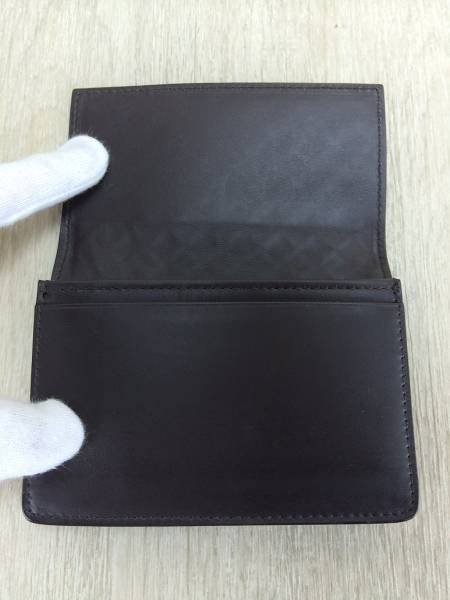 BOTTEGA VENETA◇カードケース/レザー/BRW BOTTEGA VENETA